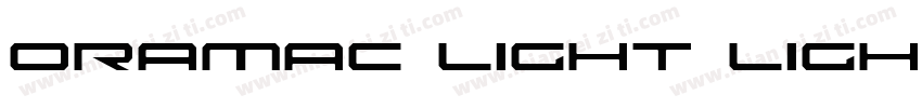 Oramac Light Light字体转换